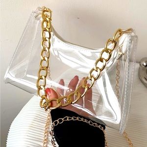 Purse - Clear / Gold